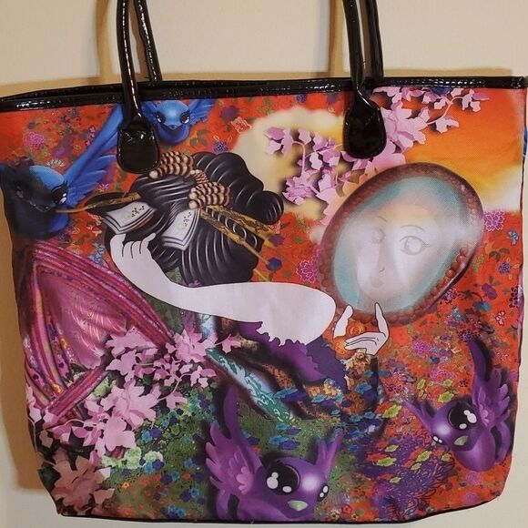 Geisha graphic tote - Picture 2 of 7
